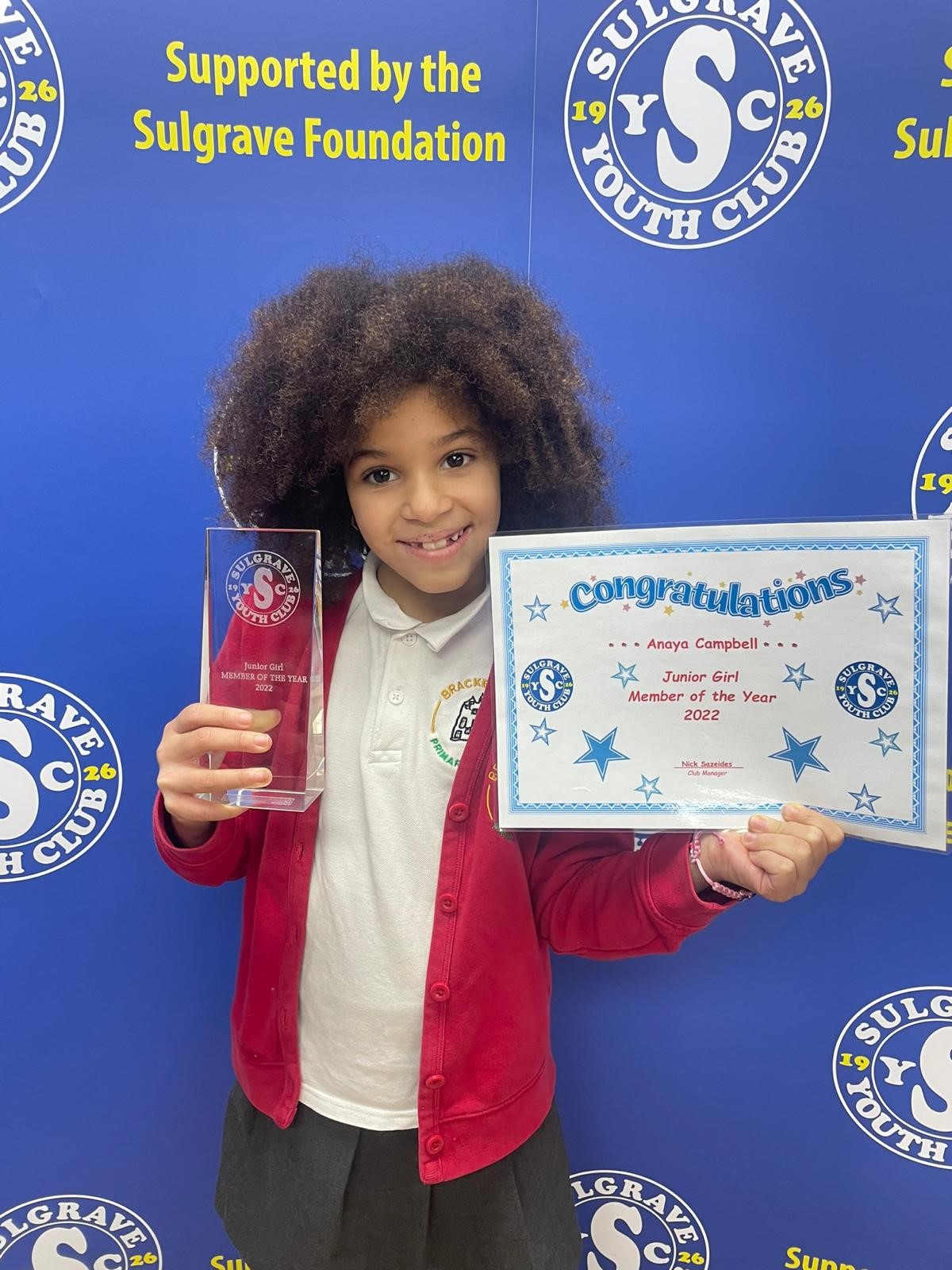 Junior Girl Member of the Year